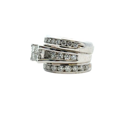 3 Row Diamond Ring
