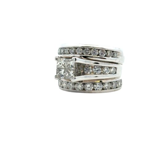3 Row Diamond Ring