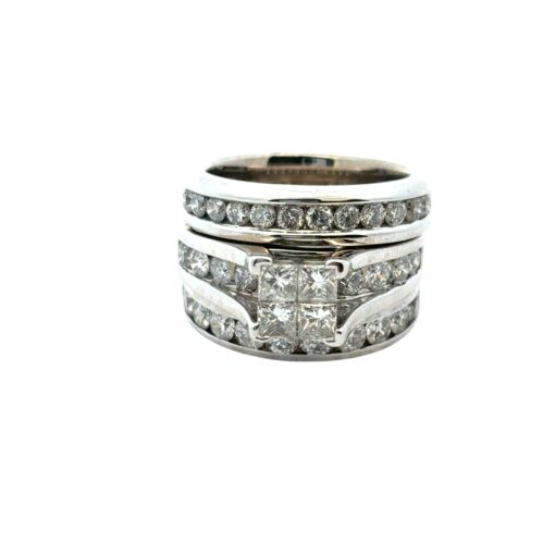 3 Row Diamond Ring