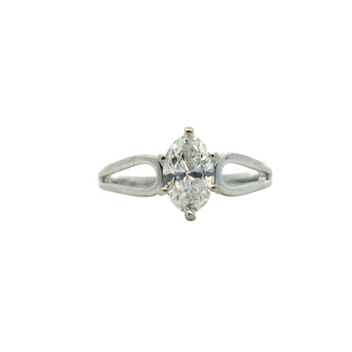 14k White Gold approx. 0.75 ct Natural Marquise Diamond Ring - Image 11