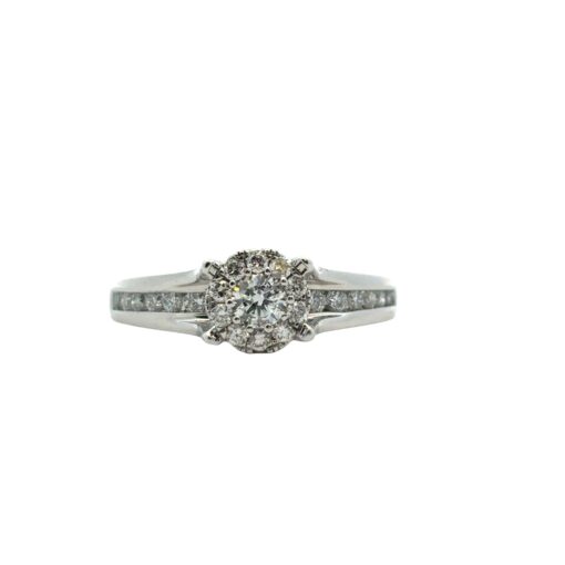 14k White Gold 0.33ct Natural Round Diamond Engagement Ring - Image 15