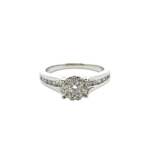 14k White Gold 0.33ct Natural Round Diamond Engagement Ring - Image 16