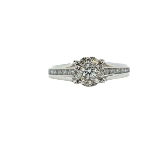 14k White Gold 0.33ct Natural Round Diamond Engagement Ring - Image 6