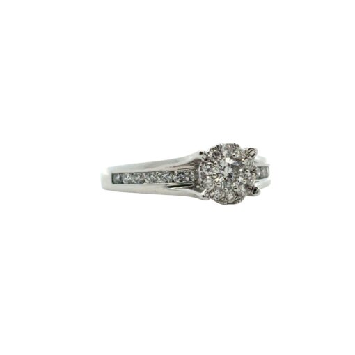 14k White Gold 0.33ct Natural Round Diamond Engagement Ring - Image 7
