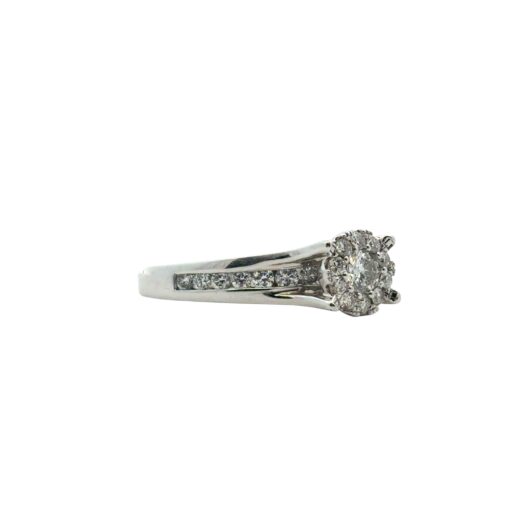 14k White Gold 0.33ct Natural Round Diamond Engagement Ring - Image 8