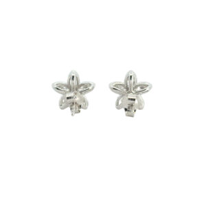 Diamond Flower Stud Earrings