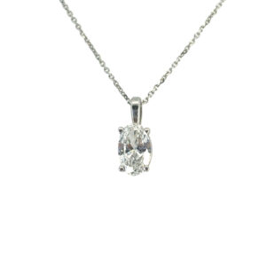 GIA Diamond Pendant Necklace