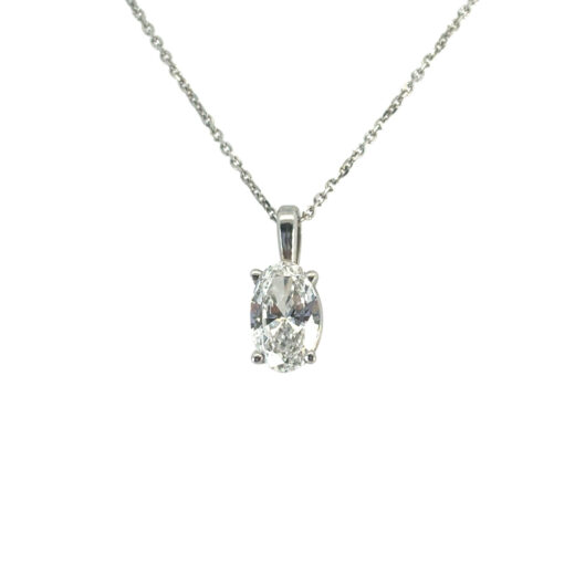 GIA Diamond Pendant Necklace