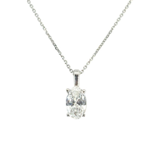 GIA Diamond Pendant Necklace