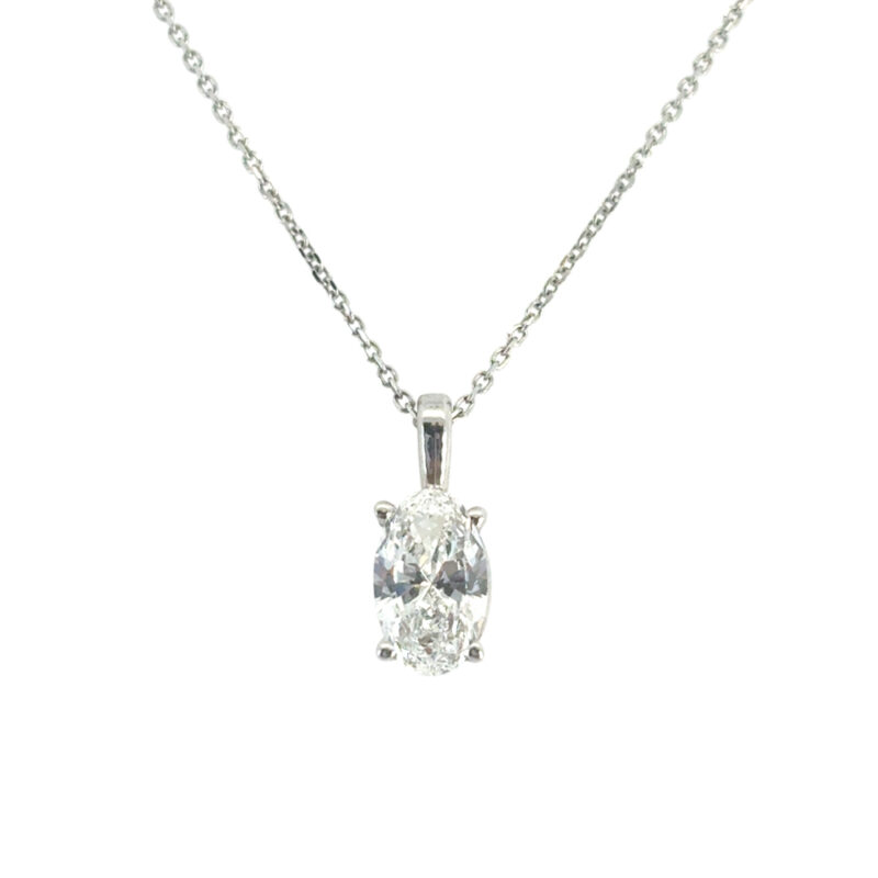 GIA Diamond Pendant Necklace