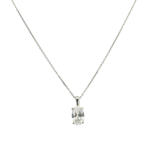 GIA Diamond Pendant Necklace