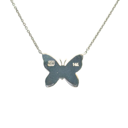 Natural Diamond Butterfly Necklace