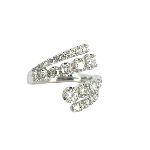 Gabriel Diamond Bypass Ring