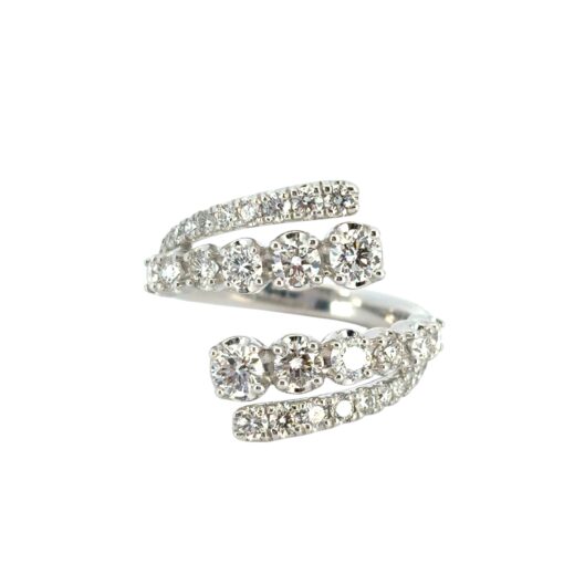 Gabriel Diamond Bypass Ring