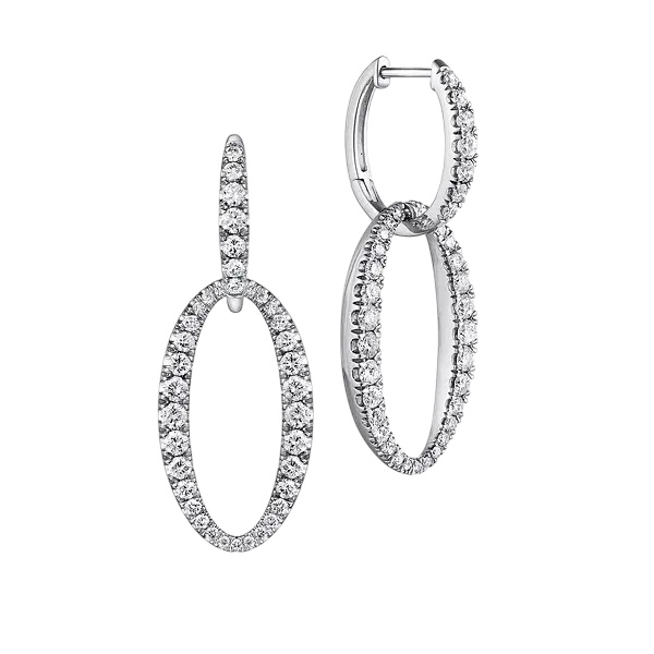 Gabriel Diamond Huggie Earrings
