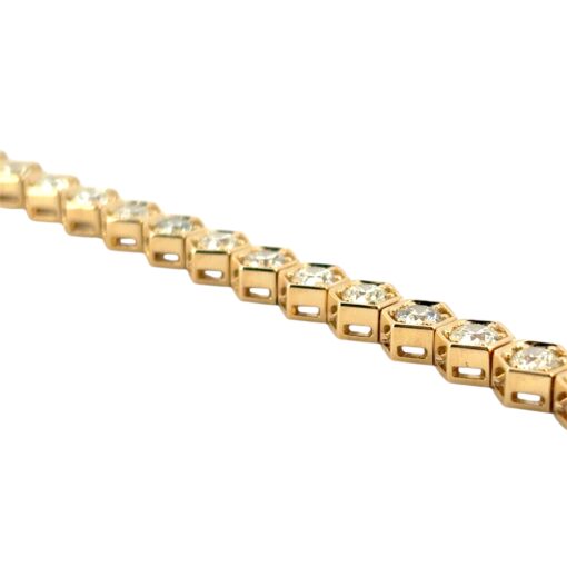 Hexagon Diamond Tennis Bracelet