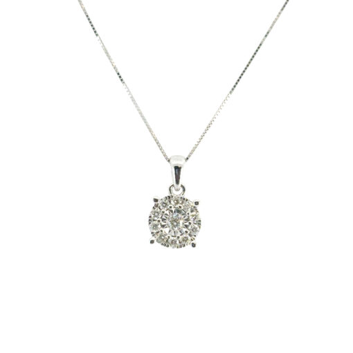 0.33ctw Diamond Pendant Necklace
