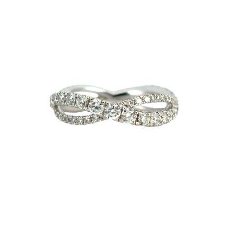 Twisted Diamond Band Ring