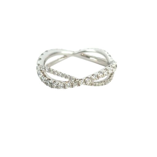 Twisted Diamond Band Ring