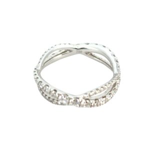 Twisted Diamond Band Ring