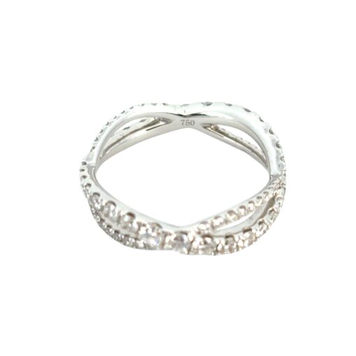 Twisted Diamond Band Ring