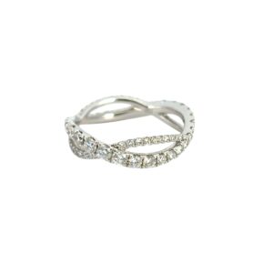 Twisted Diamond Band Ring
