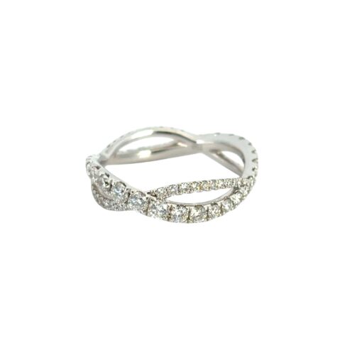 Twisted Diamond Band Ring