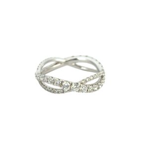 Twisted Diamond Band Ring