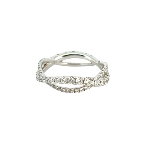 Twisted Diamond Band Ring