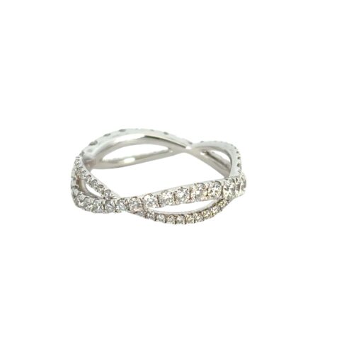 Twisted Diamond Band Ring