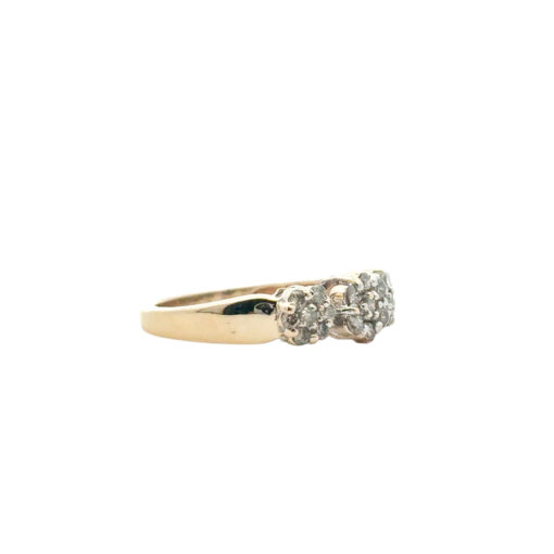 0.32ctw Diamond Flower Ring