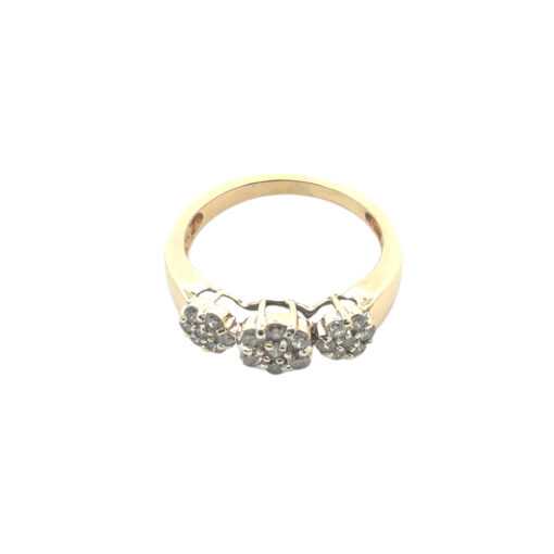 0.32ctw Diamond Flower Ring