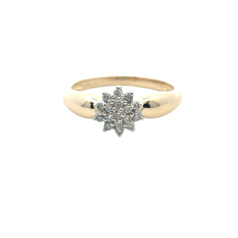 0.17ctw Diamond Star Ring