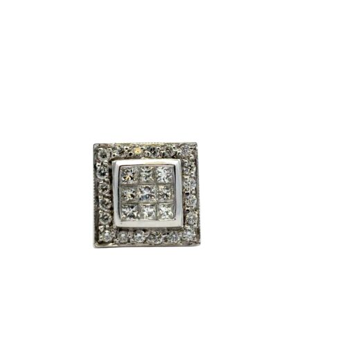 0.73ctw Square Diamond Ring
