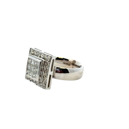 0.73ctw Square Diamond Ring