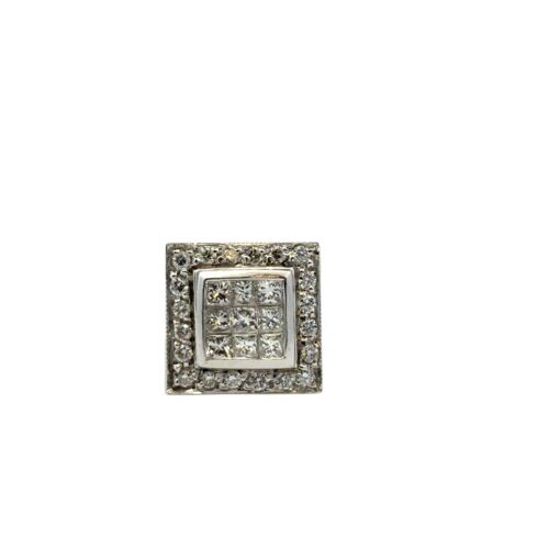 0.73ctw Square Diamond Ring