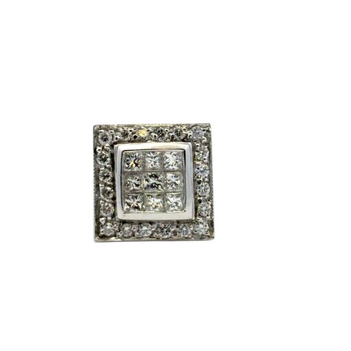 0.73ctw Square Diamond Ring