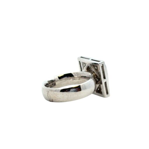 0.73ctw Square Diamond Ring