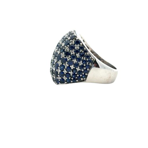 Sapphire Diamond Dome Ring