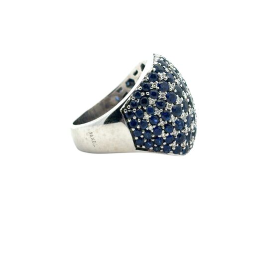 Sapphire Diamond Dome Ring