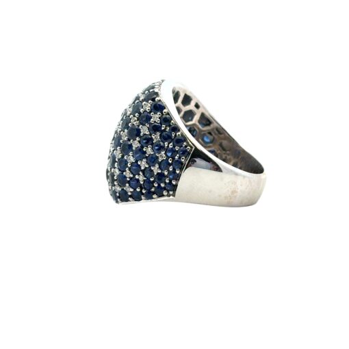 Sapphire Diamond Dome Ring