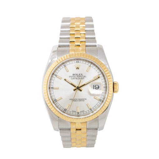 Rolex 116233 Datejust Two Tone Silver Dial Watch - Image 3
