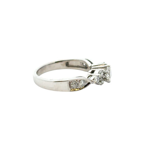 14k White Gold 0.40ct Round Brilliant Diamond Engagement Ring - Image 11