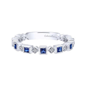Gabriel Sapphire Diamond Ring