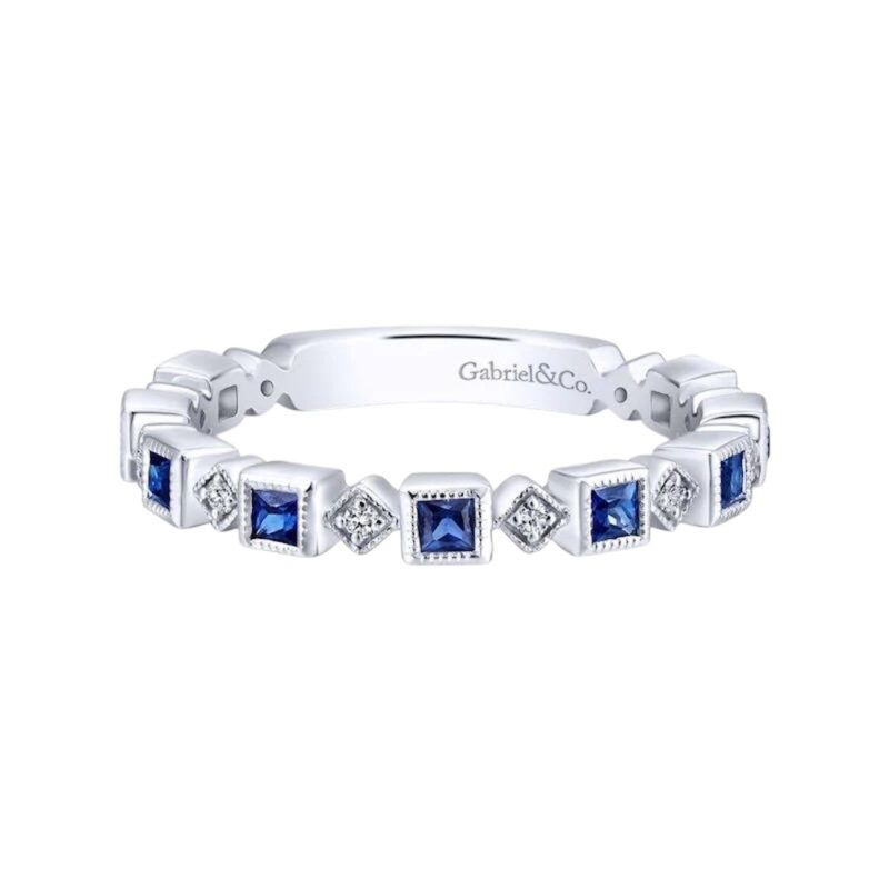 Gabriel Sapphire Diamond Ring