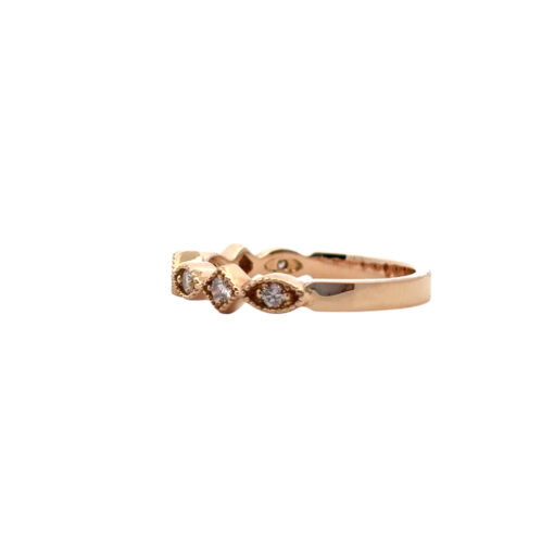14k Rose Gold approx. 0.20ctw Diamond Stackable Ring - Image 6