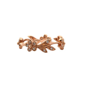 Gabriel Floral Diamond Ring