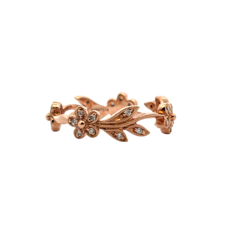 Gabriel Floral Diamond Ring