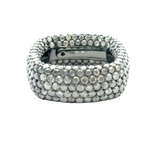 18k Yellow Gold approx. 6.99ctw Black Diamond Square Ring - Image 3