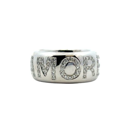 14k White Gold approx. 2ctw Diamond "Amore" Band Ring - Image 2